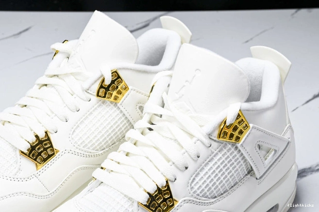4 Retro Jordan Gold AQ9129-170 Metallic 0907